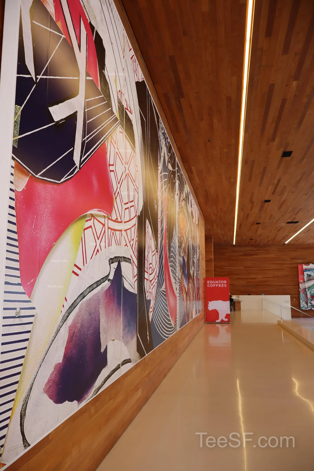 linkedin Office Mural Hallway during a Stripe Sessions 2026 visit in San Francisco.